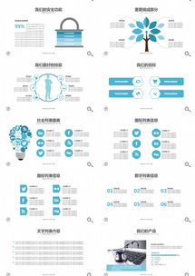 藍(lán)色簡(jiǎn)約·創(chuàng)意新生 100頁(yè)熊貓辦公互聯(lián)網(wǎng)銷售PPT模板，賦能產(chǎn)品營(yíng)銷新高度